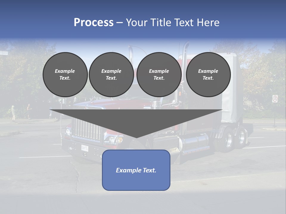 Truck Red Montreal PowerPoint Template