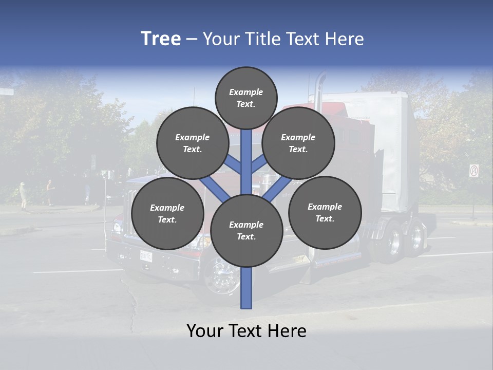 Truck Red Montreal PowerPoint Template