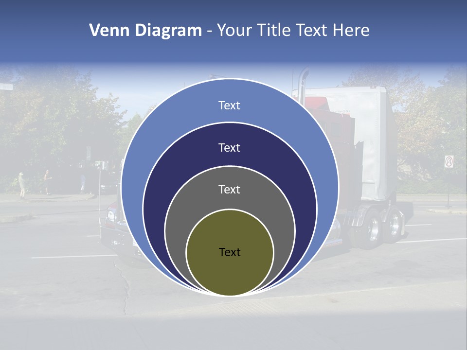 Truck Red Montreal PowerPoint Template