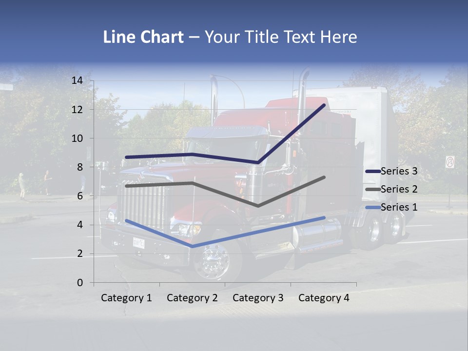 Truck Red Montreal PowerPoint Template