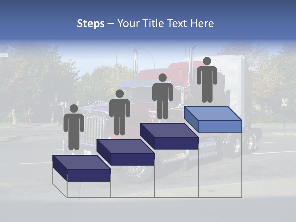 Truck Red Montreal PowerPoint Template