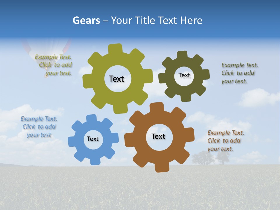 Time Corn Rise PowerPoint Template