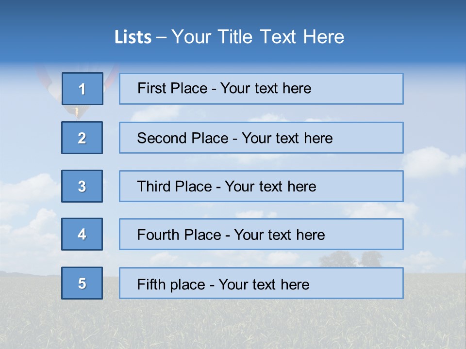 Time Corn Rise PowerPoint Template
