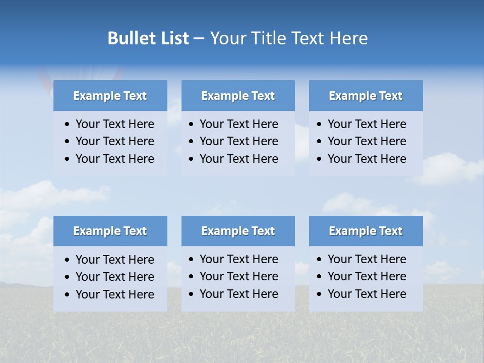 Time Corn Rise PowerPoint Template