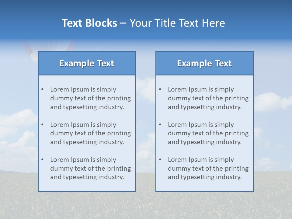 Time Corn Rise PowerPoint Template