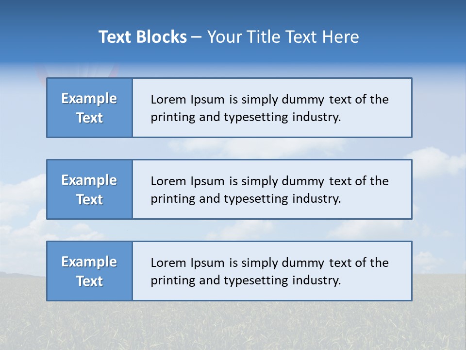 Time Corn Rise PowerPoint Template