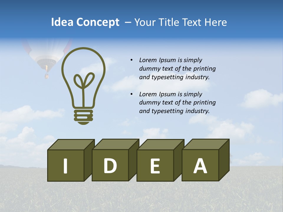 Time Corn Rise PowerPoint Template