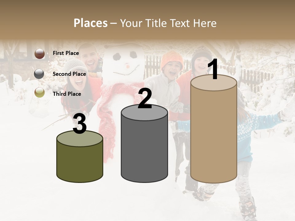 Glove Glacue Snowing PowerPoint Template