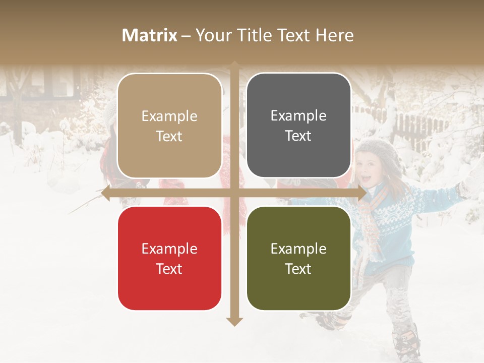 Glove Glacue Snowing PowerPoint Template