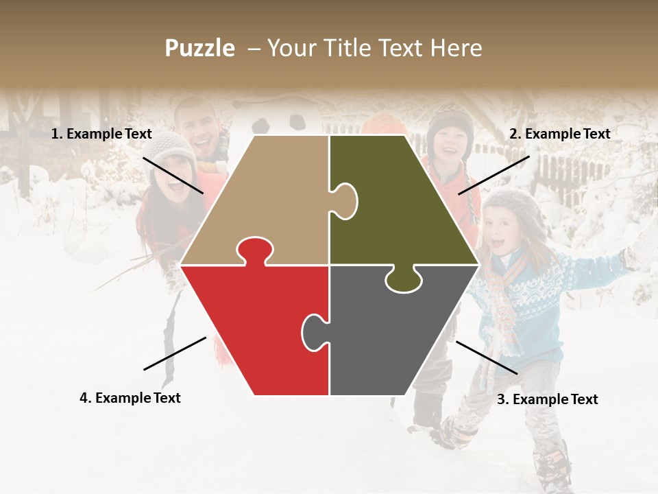 Glove Glacue Snowing PowerPoint Template