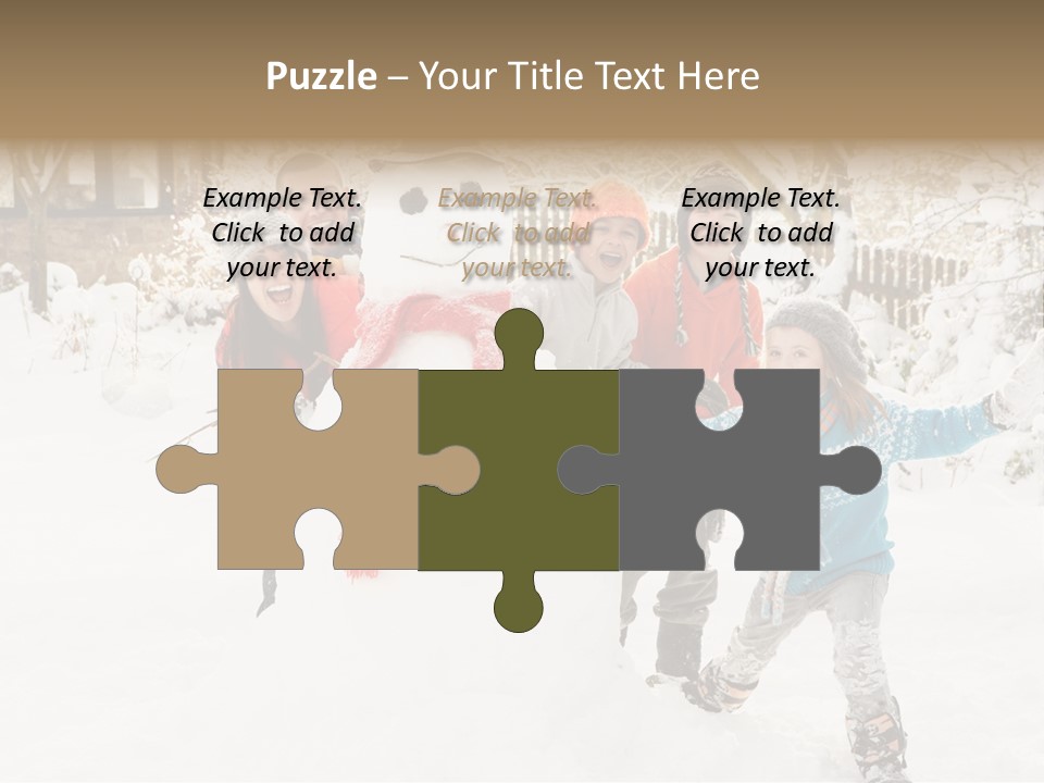 Glove Glacue Snowing PowerPoint Template