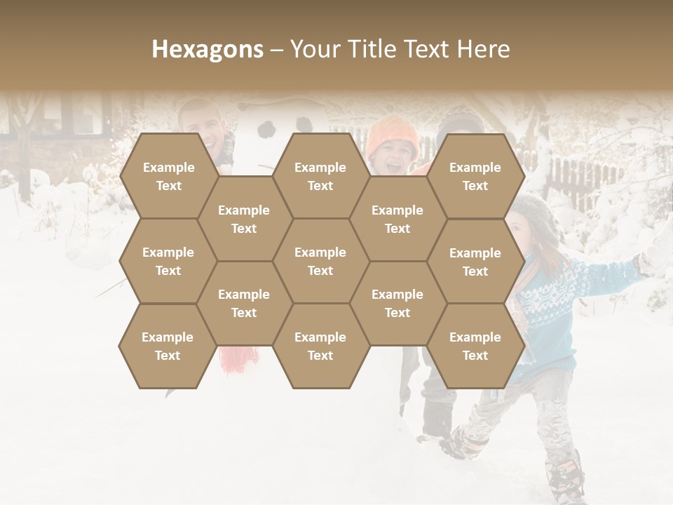 Glove Glacue Snowing PowerPoint Template