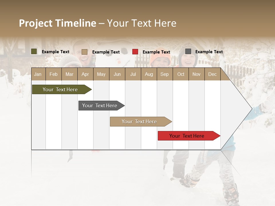 Glove Glacue Snowing PowerPoint Template