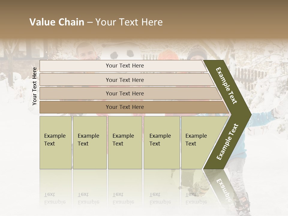 Glove Glacue Snowing PowerPoint Template