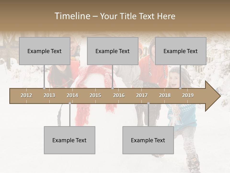 Glove Glacue Snowing PowerPoint Template