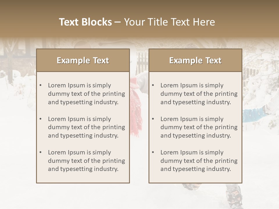 Glove Glacue Snowing PowerPoint Template