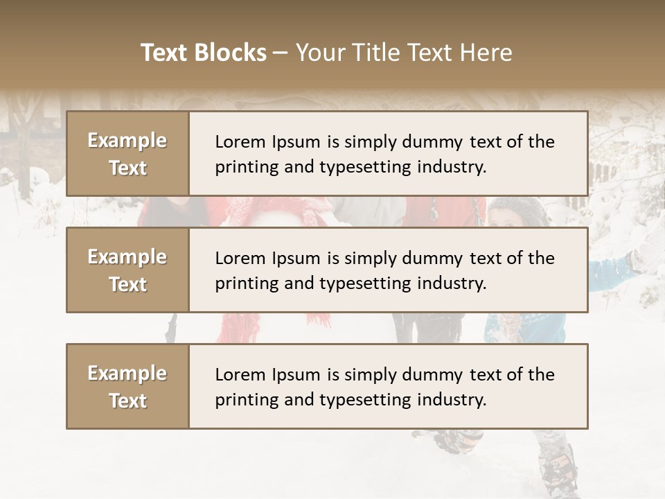 Glove Glacue Snowing PowerPoint Template