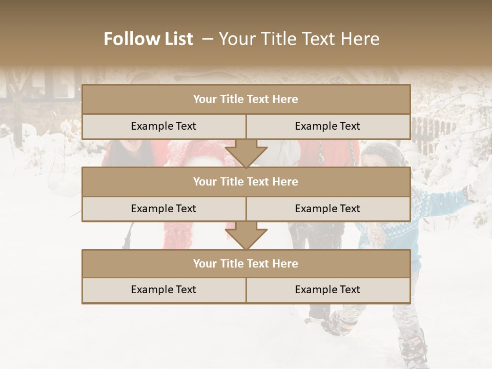 Glove Glacue Snowing PowerPoint Template