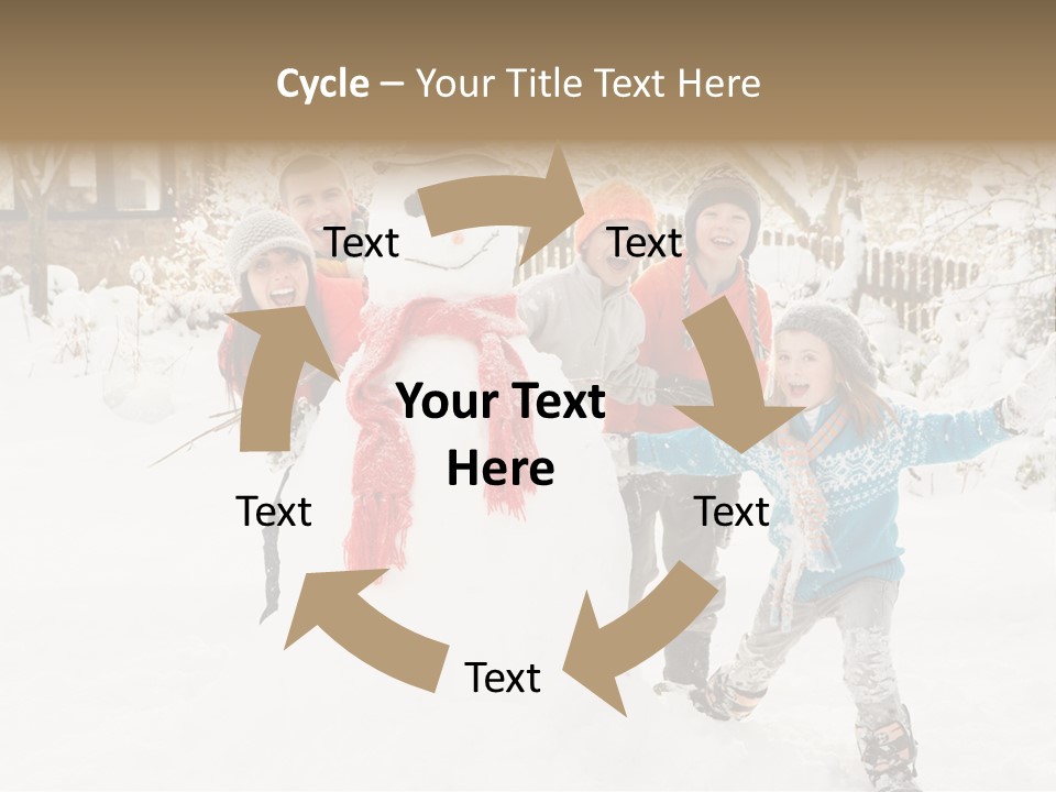 Glove Glacue Snowing PowerPoint Template