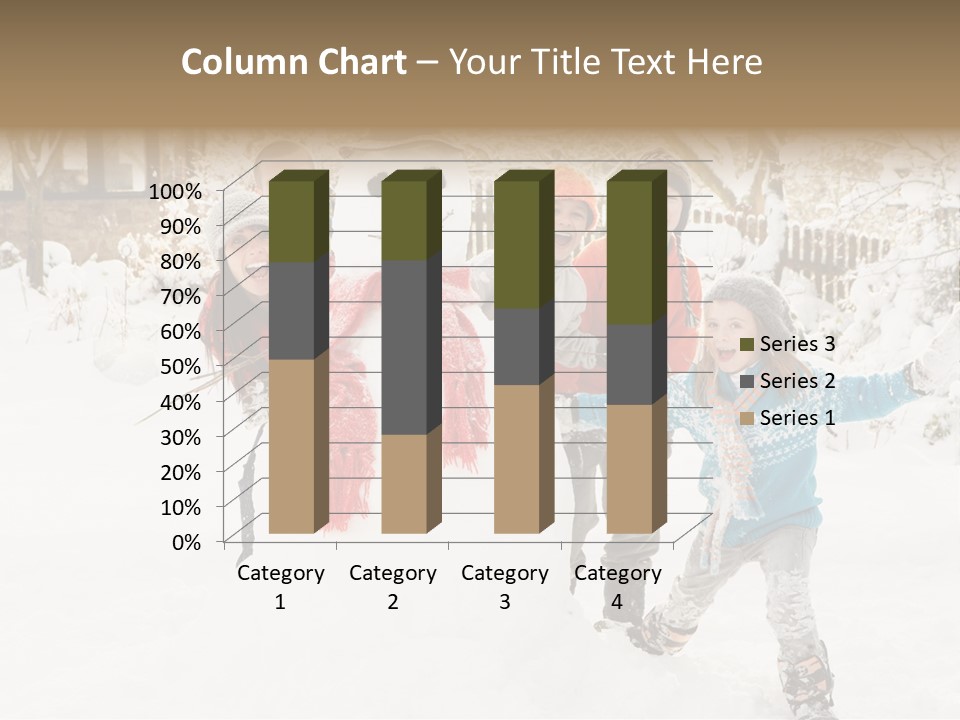 Glove Glacue Snowing PowerPoint Template