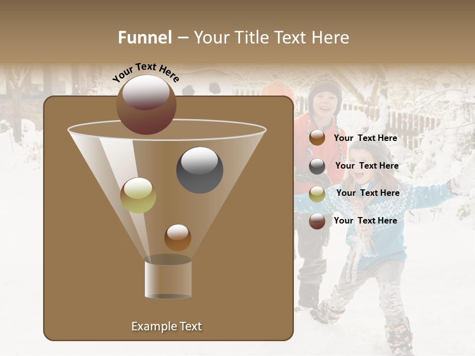 Glove Glacue Snowing PowerPoint Template