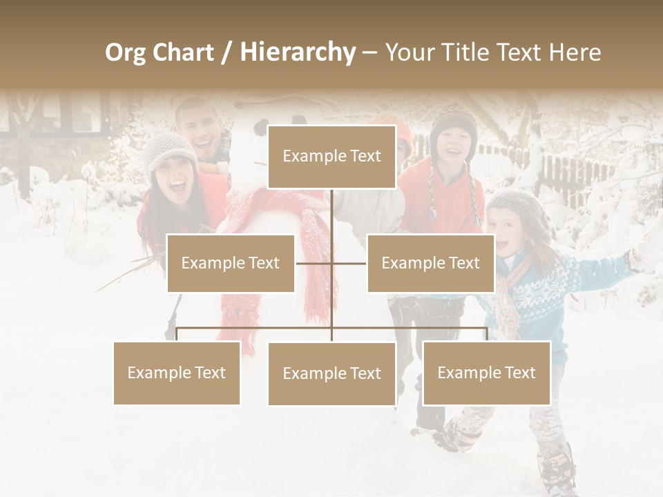 Glove Glacue Snowing PowerPoint Template