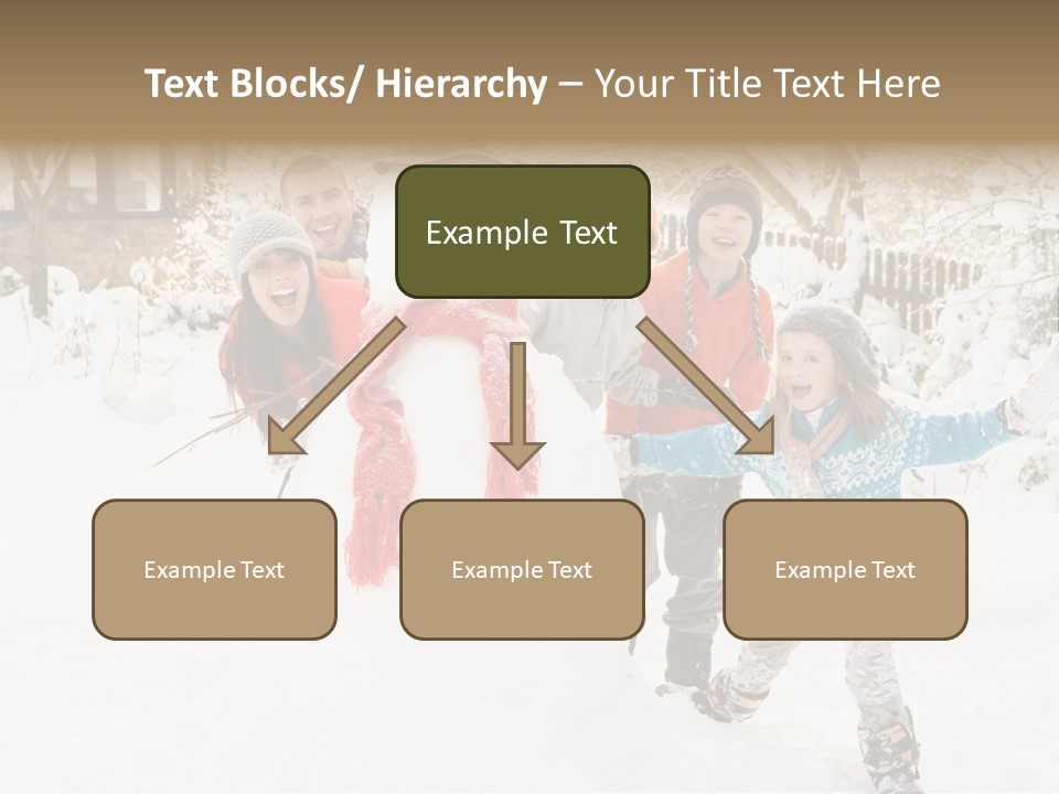 Glove Glacue Snowing PowerPoint Template