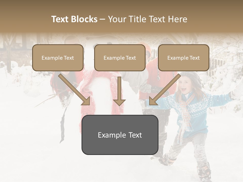 Glove Glacue Snowing PowerPoint Template