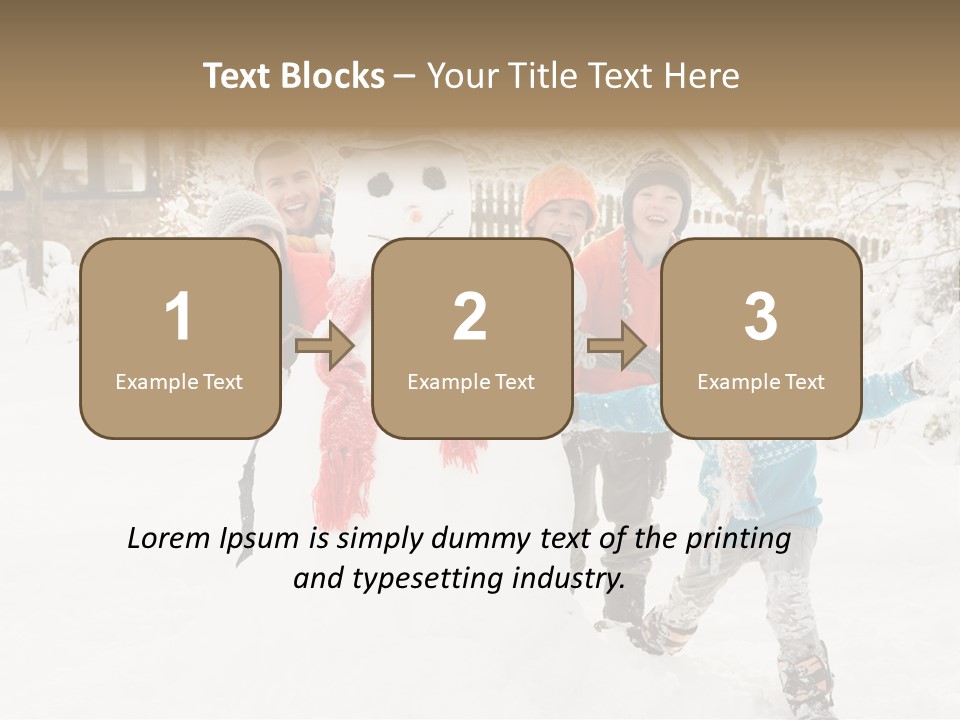 Glove Glacue Snowing PowerPoint Template