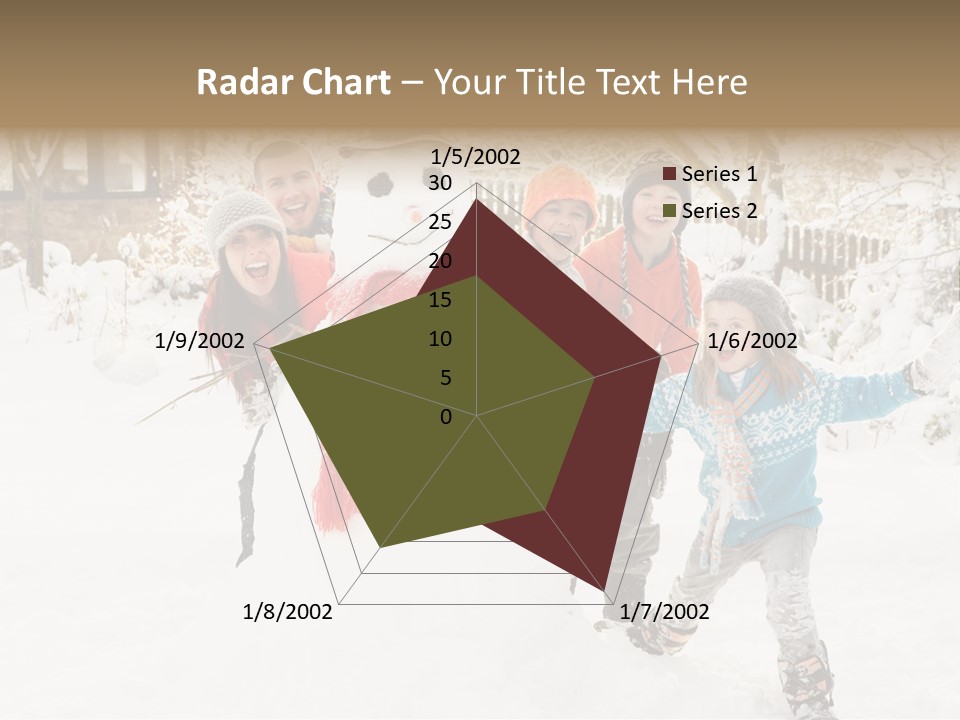 Glove Glacue Snowing PowerPoint Template