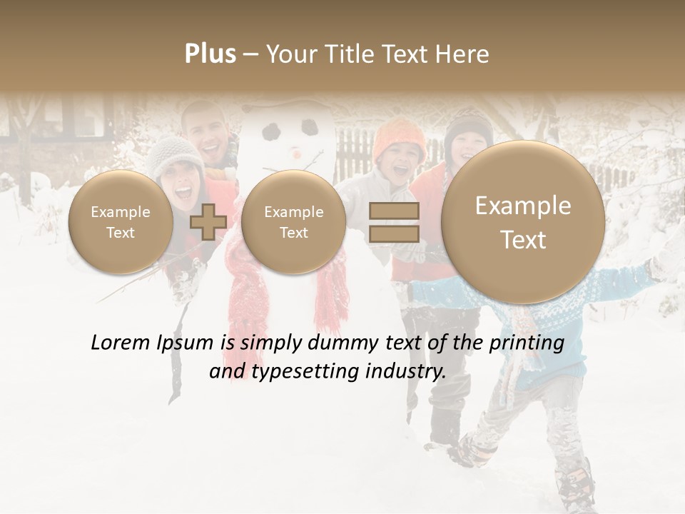 Glove Glacue Snowing PowerPoint Template