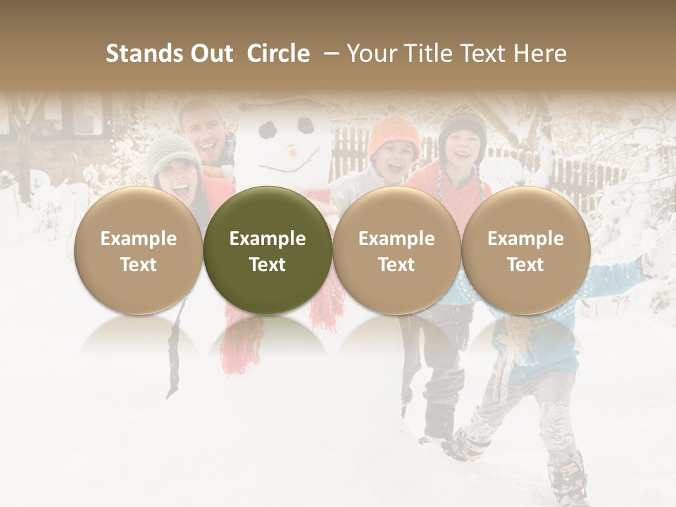 Glove Glacue Snowing PowerPoint Template