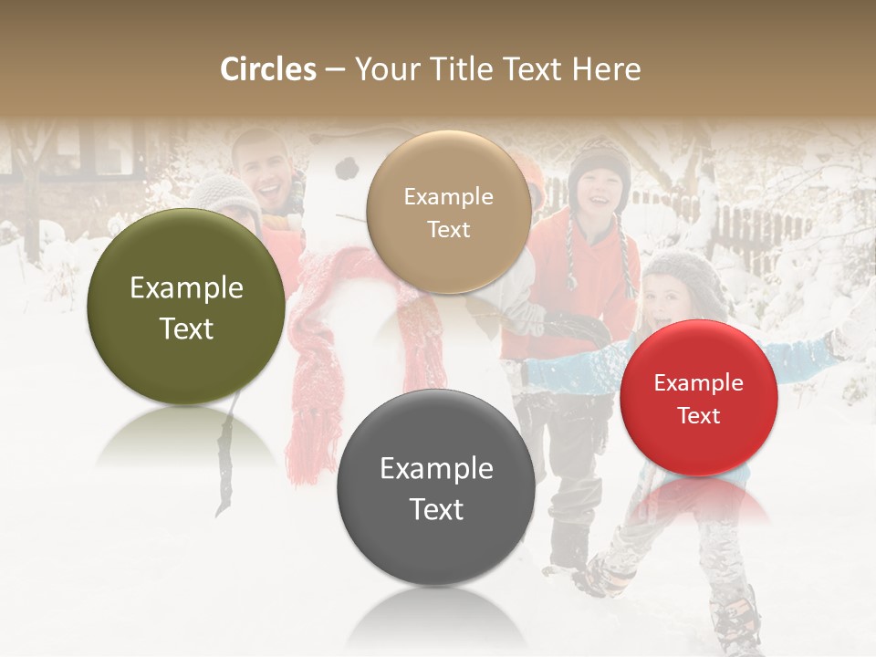 Glove Glacue Snowing PowerPoint Template