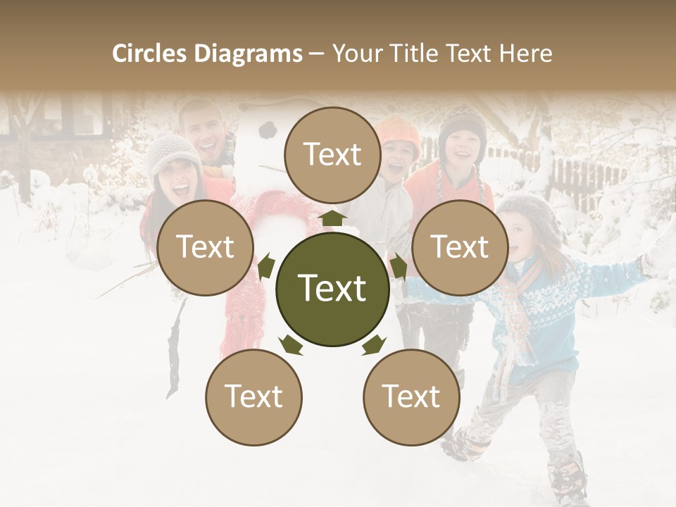 Glove Glacue Snowing PowerPoint Template