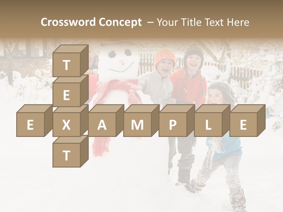 Glove Glacue Snowing PowerPoint Template