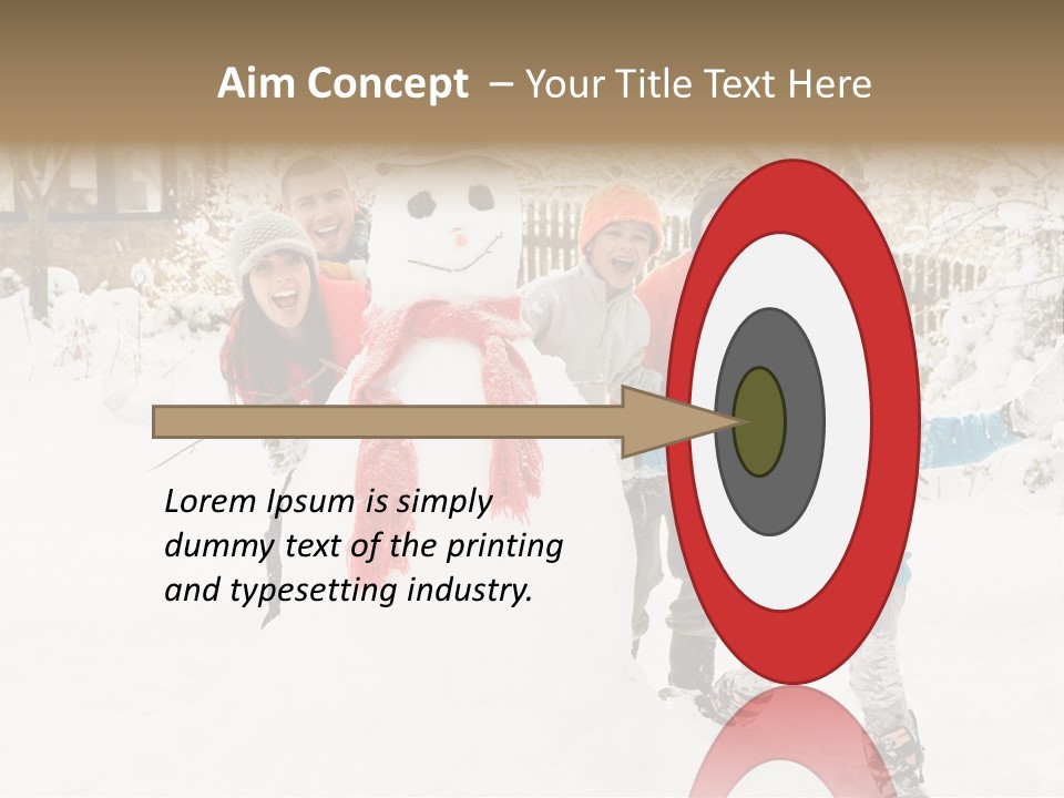 Glove Glacue Snowing PowerPoint Template