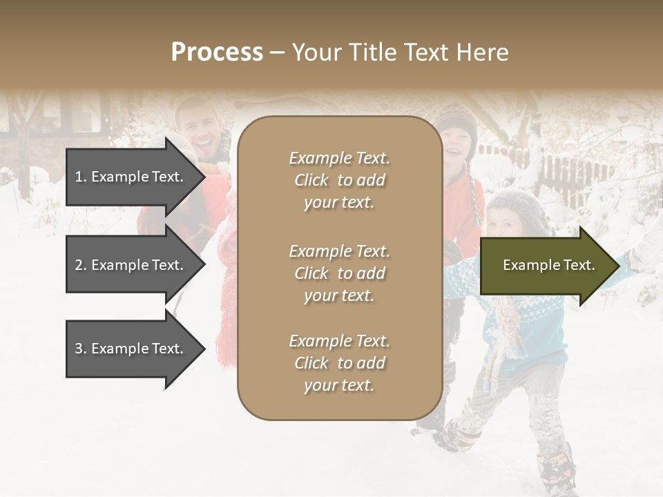 Glove Glacue Snowing PowerPoint Template