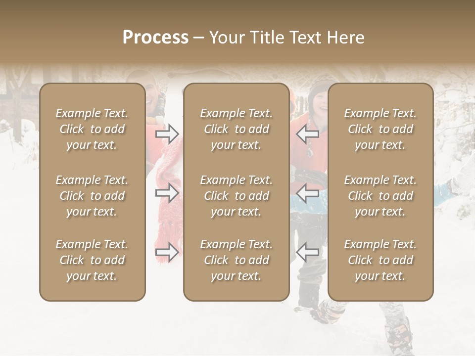 Glove Glacue Snowing PowerPoint Template