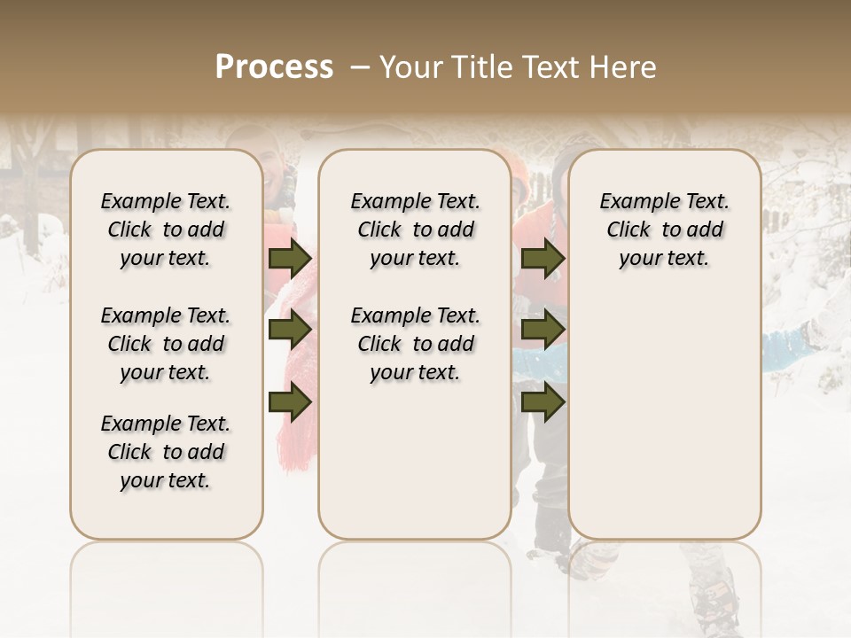 Glove Glacue Snowing PowerPoint Template