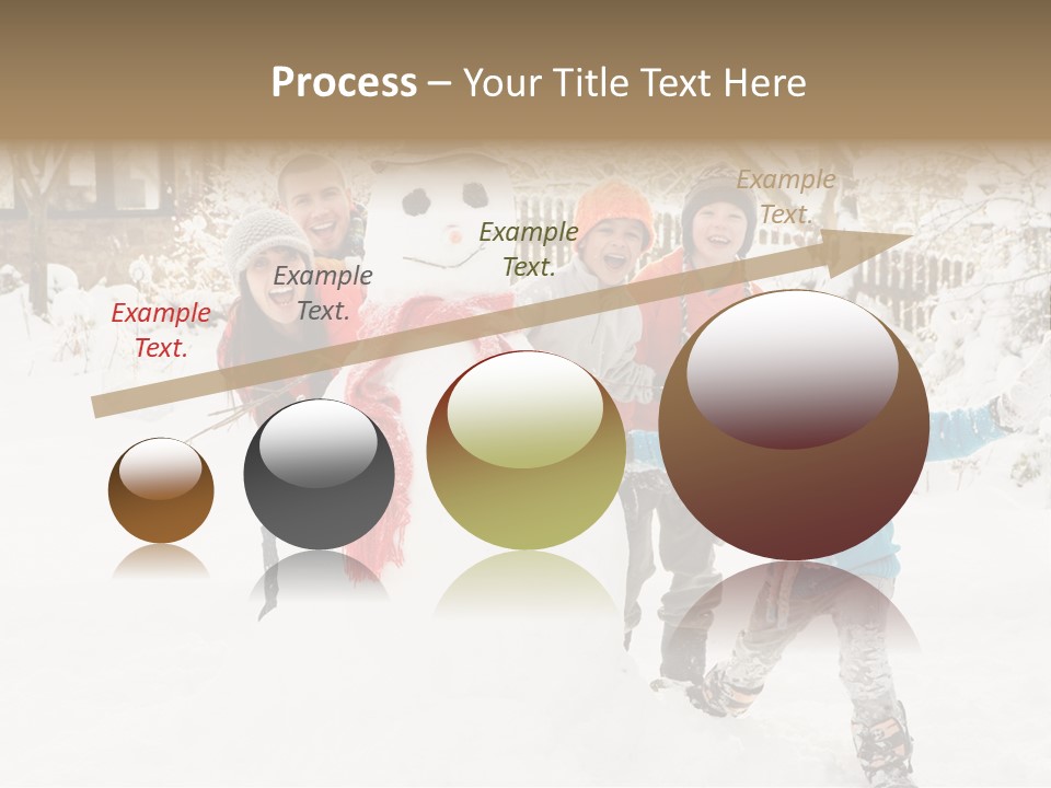 Glove Glacue Snowing PowerPoint Template