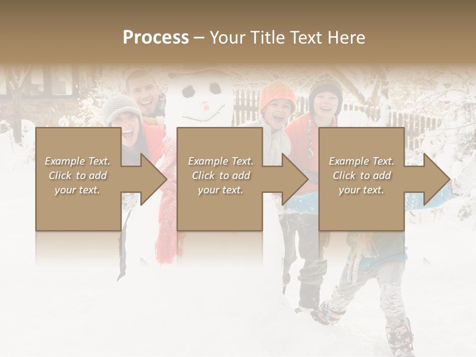 Glove Glacue Snowing PowerPoint Template