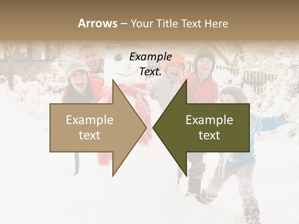 Glove Glacue Snowing PowerPoint Template