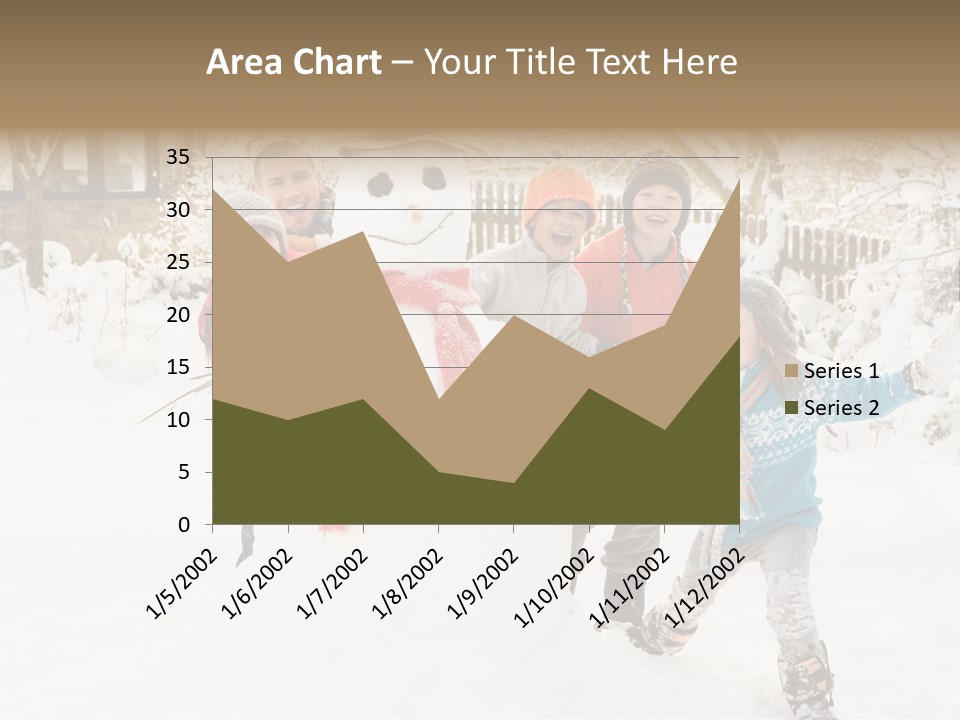 Glove Glacue Snowing PowerPoint Template