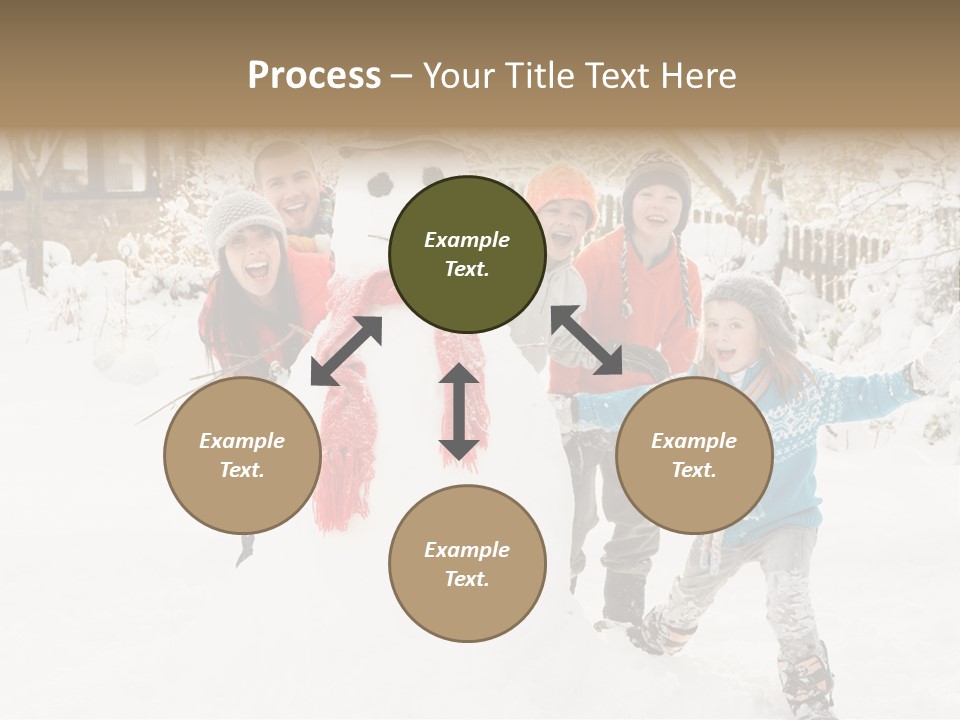 Glove Glacue Snowing PowerPoint Template