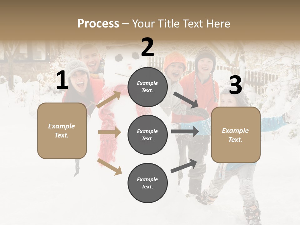 Glove Glacue Snowing PowerPoint Template