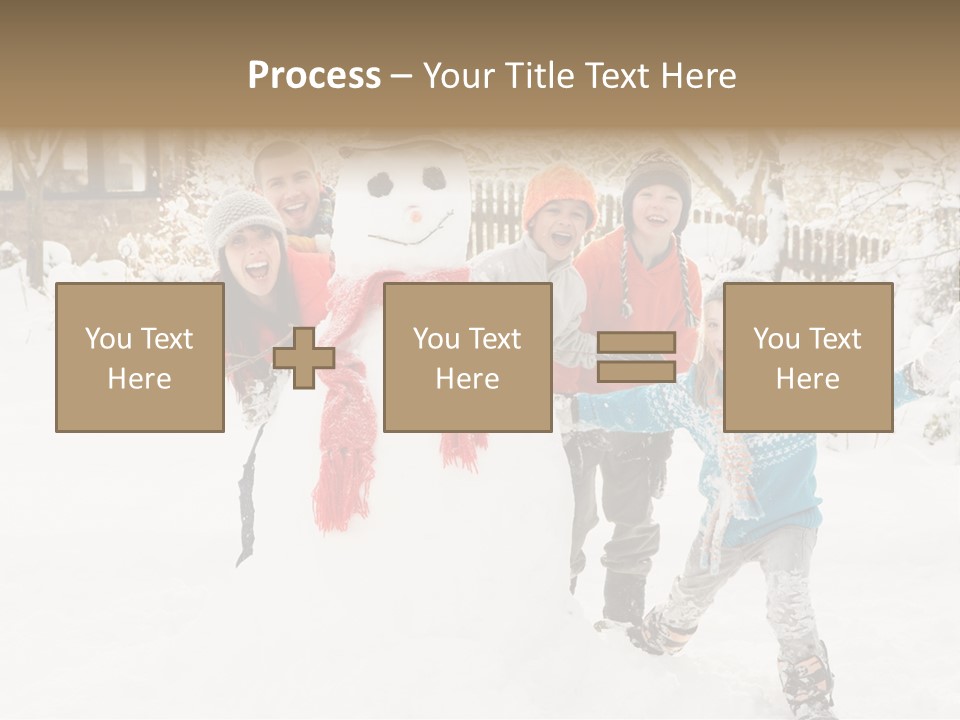 Glove Glacue Snowing PowerPoint Template