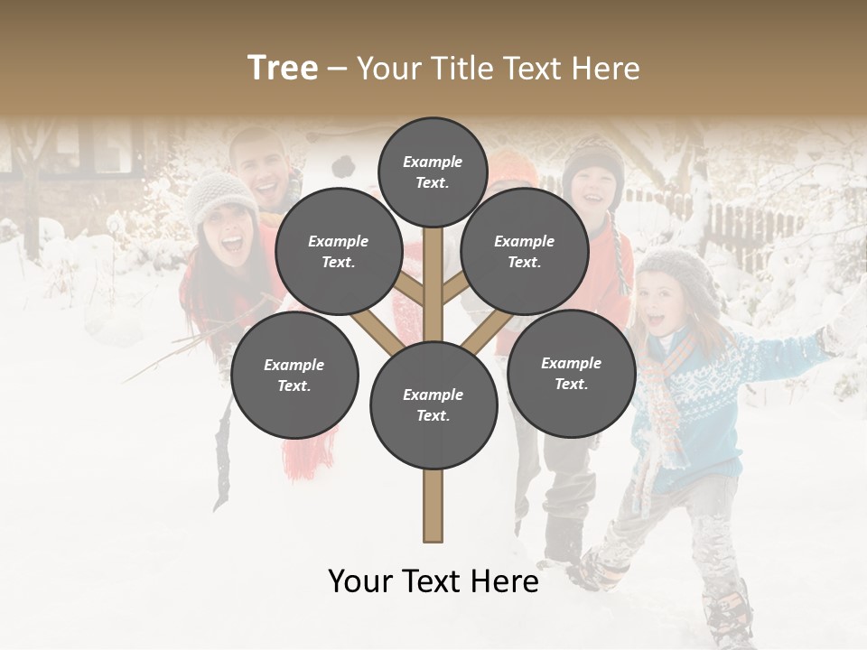 Glove Glacue Snowing PowerPoint Template