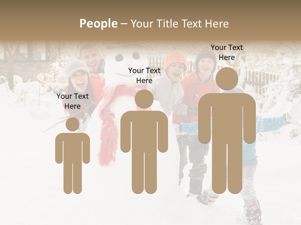 Glove Glacue Snowing PowerPoint Template