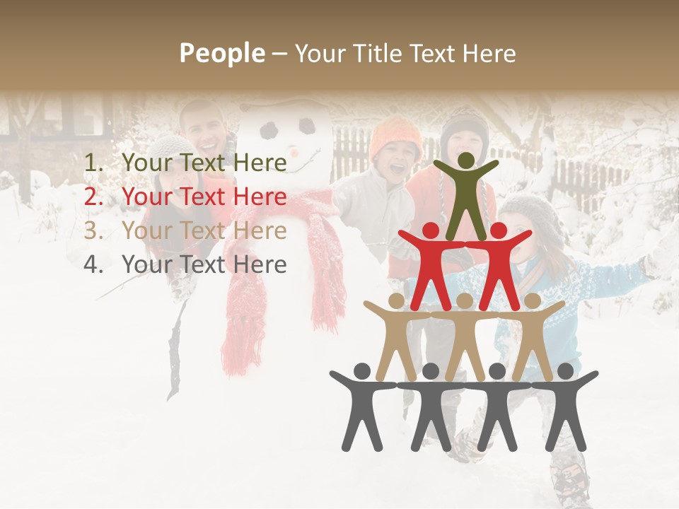 Glove Glacue Snowing PowerPoint Template