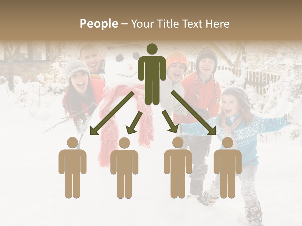 Glove Glacue Snowing PowerPoint Template